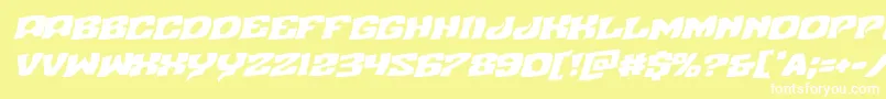 Nuevopassionrotal Font – White Fonts on Yellow Background