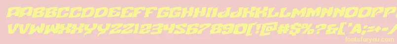 fuente Nuevopassionrotal – Fuentes Amarillas Sobre Fondo Rosa