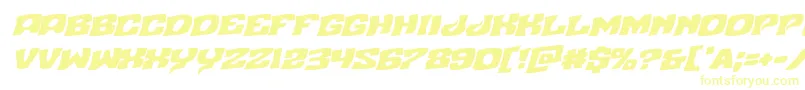 Nuevopassionrotal Font – Yellow Fonts on White Background