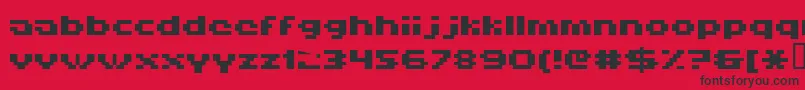 fuente Hiskyf69 – Fuentes Negras Sobre Fondo Rojo