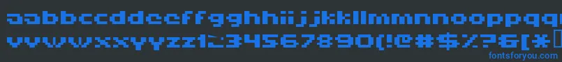 fuente Hiskyf69 – Fuentes Azules Sobre Fondo Negro