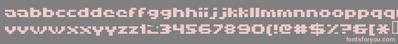 Hiskyf69 Font – Pink Fonts on Gray Background