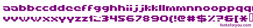 Hiskyf69 Font – Purple Fonts on White Background