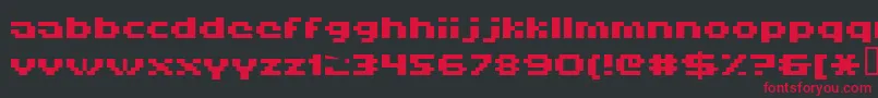 Hiskyf69 Font – Red Fonts on Black Background