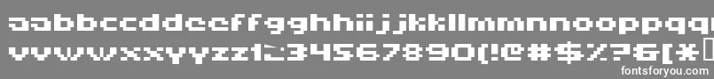 Hiskyf69 Font – White Fonts on Gray Background