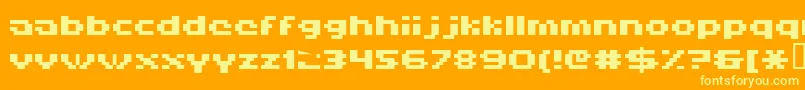 fuente Hiskyf69 – Fuentes Amarillas Sobre Fondo Naranja