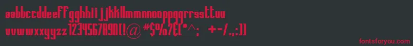 Printedcircuitboard Font – Red Fonts on Black Background