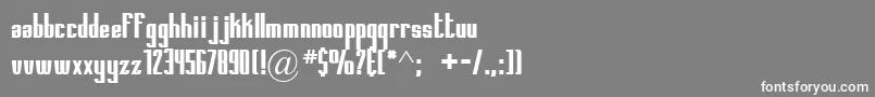 Printedcircuitboard Font – White Fonts on Gray Background