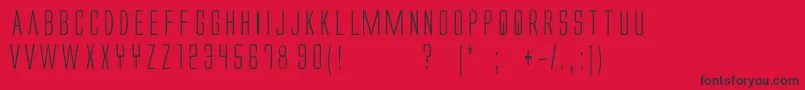 Alien ffy Font – Black Fonts on Red Background