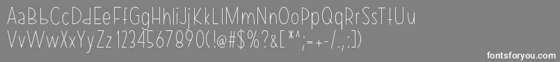 Mixlean Font – White Fonts on Gray Background