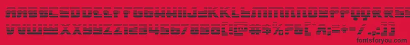 Hongkonghustlegrad Font – Black Fonts on Red Background