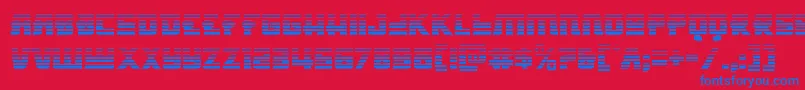 Hongkonghustlegrad Font – Blue Fonts on Red Background
