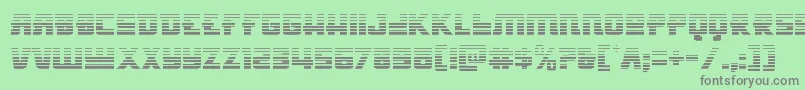 Hongkonghustlegrad Font – Gray Fonts on Green Background