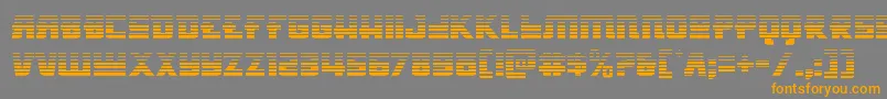 Weitere Informationen zur Hongkonghustlegrad-Schriftart Hongkonghustlegrad-Schriftart – Orangefarbene Schriften auf grauem Hintergrund