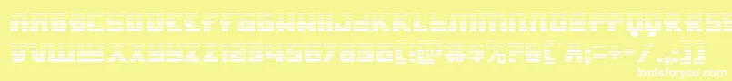 Hongkonghustlegrad Font – White Fonts on Yellow Background
