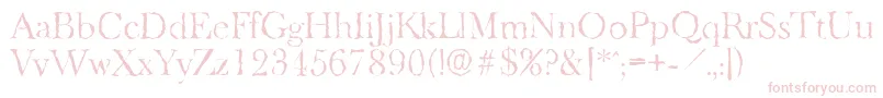 Подробнее о шрифте BaskeroldrandomLightRegular Шрифт BaskeroldrandomLightRegular – розовые шрифты