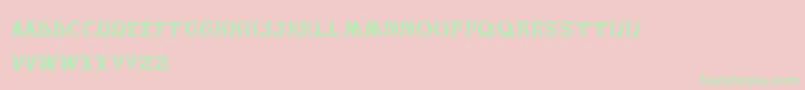 ArmyOfMe Font – Green Fonts on Pink Background