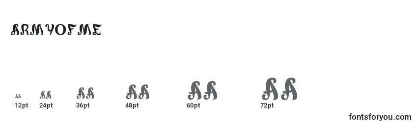 ArmyOfMe Font Sizes