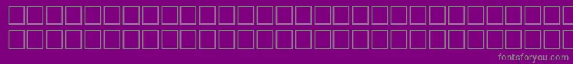 Fonte EmitRegular – fontes cinzas em um fundo violeta