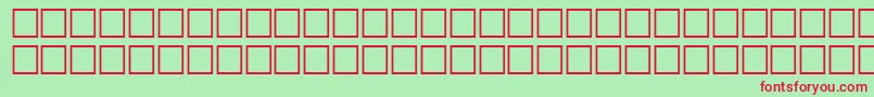 Шрифт EmitRegular – красные шрифты на зелёном фоне