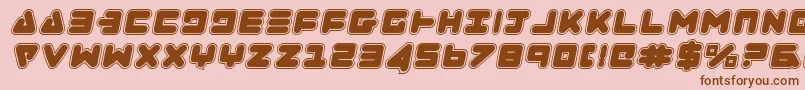 ZealotCollegeItalic Font – Brown Fonts on Pink Background