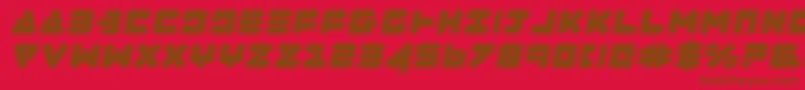 ZealotCollegeItalic Font – Brown Fonts on Red Background