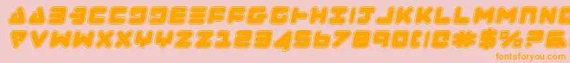 ZealotCollegeItalic Font – Orange Fonts on Pink Background