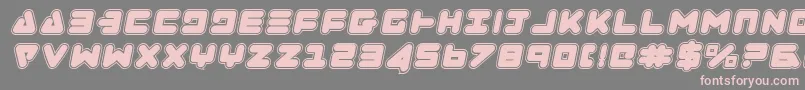 ZealotCollegeItalic Font – Pink Fonts on Gray Background