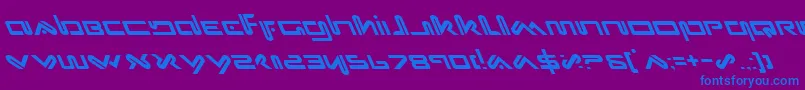 Xephl-fontti – siniset fontit violetilla taustalla