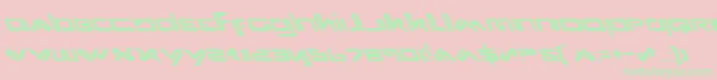 Xephl Font – Green Fonts on Pink Background