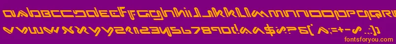 Xephl Font – Orange Fonts on Purple Background