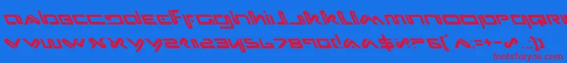 Xephl Font – Red Fonts on Blue Background