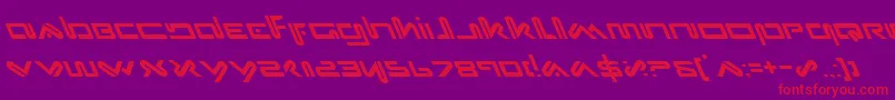 Xephl Font – Red Fonts on Purple Background