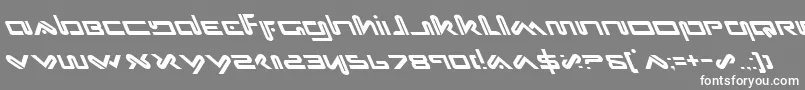 フォントXephl – 灰色の背景に白い文字