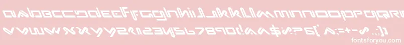 Xephl-fontti – valkoiset fontit vaaleanpunaisella taustalla