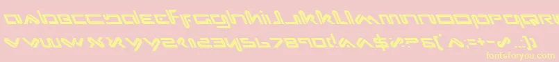 Xephl Font – Yellow Fonts on Pink Background