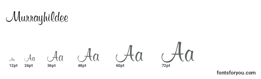 Murrayhildee Font Sizes