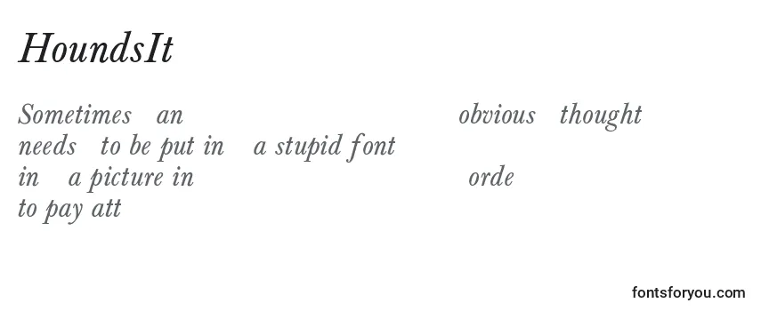 HoundsItalic-fontti