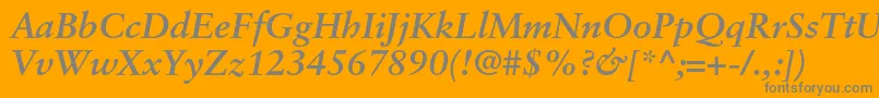 More about SabonltstdBolditalic Font SabonltstdBolditalic Font – Gray Fonts on Orange Background