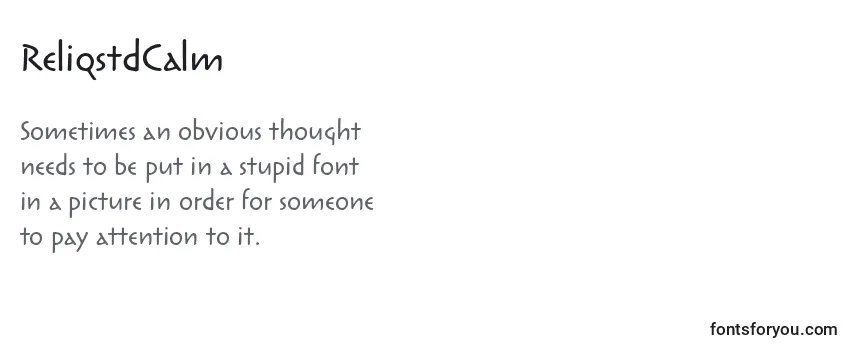 ReliqstdCalm Font