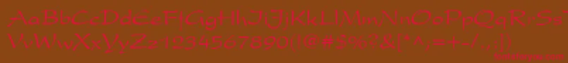 Шрифт PresidentCyrRegular – красные шрифты на коричневом фоне