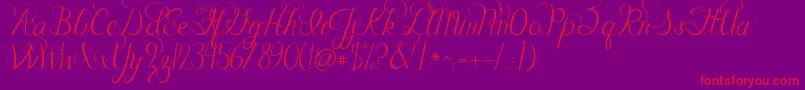 More about Jandacelebrationscript Font Jandacelebrationscript Font – Red Fonts on Purple Background