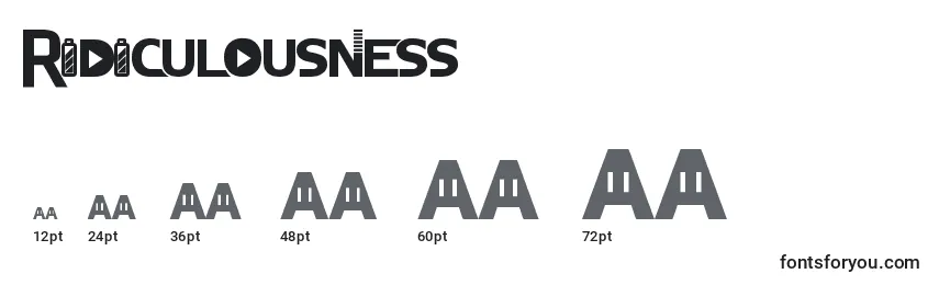 Ridiculousness Font Sizes