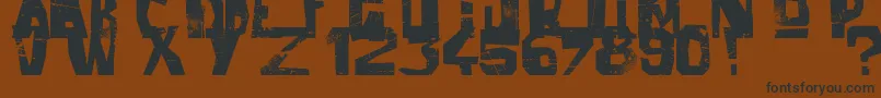 BalladOfDwightFrye Font – Black Fonts on Brown Background