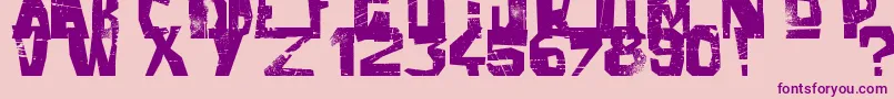 BalladOfDwightFrye Font – Purple Fonts on Pink Background