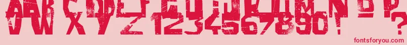 BalladOfDwightFrye Font – Red Fonts on Pink Background