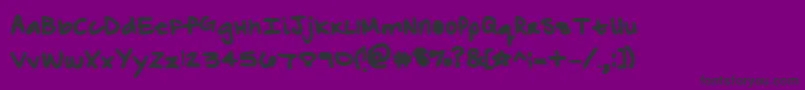 ZebraflamesBold Font – Black Fonts on Purple Background