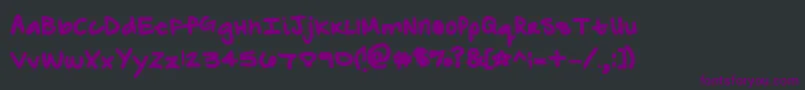 ZebraflamesBold Font – Purple Fonts on Black Background