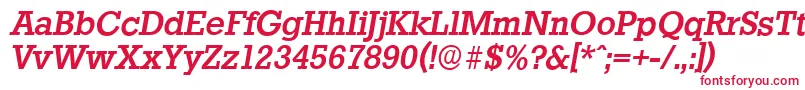 Czcionka StaffordserialMediumItalic – czerwone czcionki