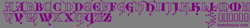 fuente Kingthingsversalis – Fuentes Moradas Sobre Fondo Gris